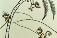 DALL·E-2023-02-04-15.56.02-The-monkeys-scampered-up-the-palm-trees-to-get-a-better-view-of-beach-Dr.-Seuss-style-drawings-compressed