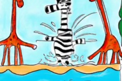 DALL·E-2023-02-04-16.00.04-The-giraffes-waded-into-the-cool-water-and-the-zebras-splashed-about-on-beach-Dr.-Seuss-style-drawings-compressed