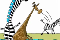 DALL·E-2023-02-04-16.00.17-The-giraffes-waded-into-the-cool-water-and-the-zebras-splashed-about-on-beach-Dr.-Seuss-style-drawings-compressed
