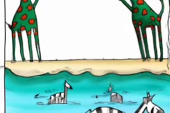 DALL·E-2023-02-04-16.00.32-The-giraffes-waded-into-the-cool-water-and-the-zebras-splashed-about-on-beach-Dr.-Seuss-style-drawings-compressed