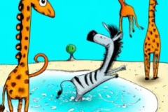 DALL·E-2023-02-04-16.00.48-The-giraffes-waded-into-the-cool-water-and-the-zebras-splashed-about-on-beach-Dr.-Seuss-style-drawings-compressed
