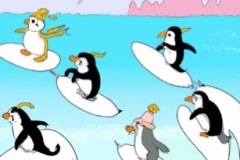 DALL·E-2023-02-04-16.04.59-The-penguins-and-dolphins-surfing-on-beach-Dr.-Seuss-style-drawings-compressed