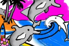 DALL·E-2023-02-04-16.05.58-dolphins-surfing-on-beach-Dr.-Seuss-style-drawings-compressed