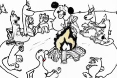 DALL·E-2023-02-04-16.12.10-Zoo-animals-all-gathered-around-a-bonfire-to-roast-marshmallows-Dr.-Seuss-style-drawings-compressed