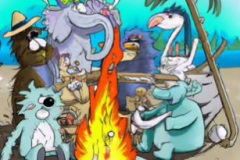 DALL·E-2023-02-04-16.13.34-Zoo-animals-all-gathered-around-a-bonfire-to-roast-marshmallows-on-the-beach-Dr.-Seuss-style-drawings-compressed