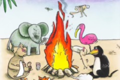 DALL·E-2023-02-04-16.13.47-Zoo-animals-all-gathered-around-a-bonfire-to-roast-marshmallows-on-the-beach-Dr.-Seuss-style-drawings-compressed